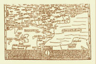 Romwegkarte von Erhardt Etzlaub