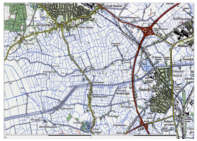 Silland (Grundlage: Top. Karte 1:50000 Niedersachsen/Bremen, Auszug mit freundlicher Genehmigung der Landesvermessung und Geobasisinformation Niedersachsen)