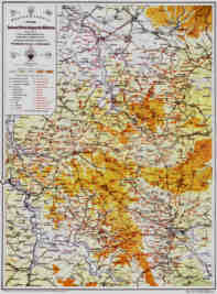 Wüstungskarte der Kreise Duderstadt, Worbis, Heiligenstadt, Mühlhausen